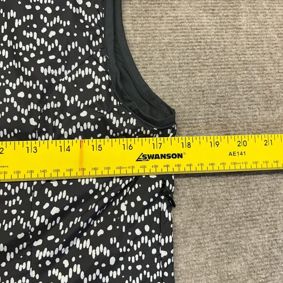 Wake Forest Peter Millar Vest Women's XS Black Full Zip E4 Wind Reversible Geo - Picture 8 of 10